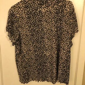 Nine West Leopard Print Blouse